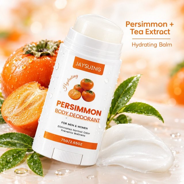 Persimmon Body Deodorant Stick Persimmon Extract for Body Odor Anti Wetness Antiperspirant Long Lasting Fresh for Underarm Care
