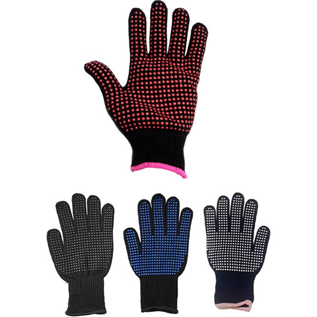 NEW NEW* Double-sided Hair Straightener Perm Curling Hairdressing Heat Resistant Finger Glove Hair Salon Styling Gloves