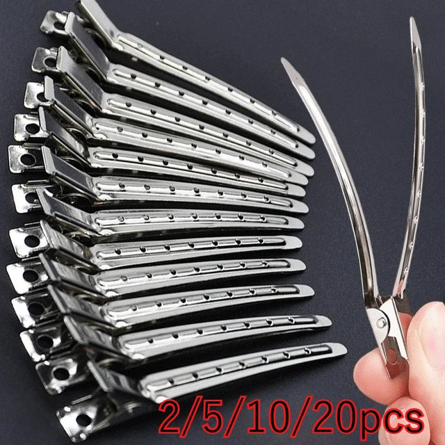 10 Stück Haarpflege-Clips aus Metall, Friseur-Sektionierklemmen, Haarschneide- und Styling-Werkzeuge, Haaransatz-Volumen-Haarnadeln