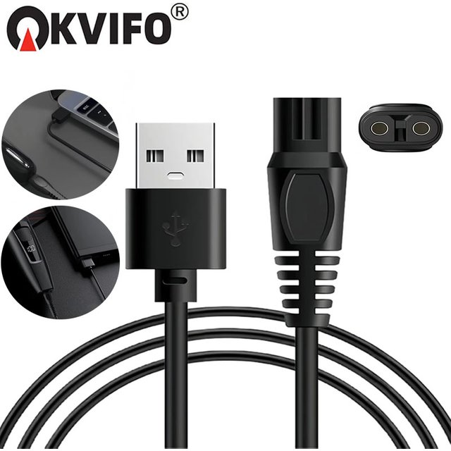 KVIFO 5V USB Charger Cord Fit for Philips Norelco OneBlade QP2724 QP2834 QP1424 QP1324 QP1924 QP4631 Hybrid Electric Shaver