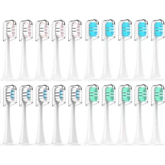 Replacement Brush Heads For Xiaomi Mijia T300/T500/T700 Sonic Electric Toothbrush Soft Bristle Nozzles with Caps Sealed Package