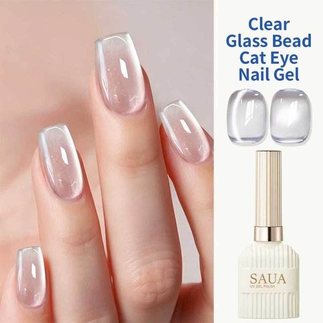 New Super Bright Cat's Eye Nail Polish, Transparent Universal Overlay Primer, Bright Magnetic Cat's Eye Gel, UV/LED Gel, Shiny