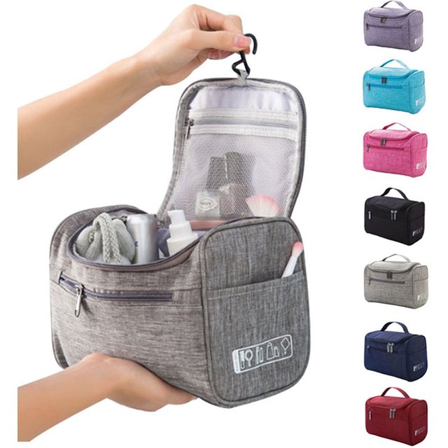 Portable Hanging Cosmetic Bag Travel Toiletry Storage Organizer Vanity Case for men And Women Makeup Accessory