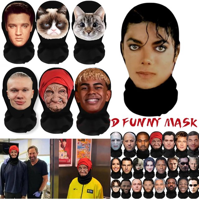 Masque 3D réaliste 2026 Haaland intégral pour femme et homme, accessoires de cosplay, masques, Halloween, mascarade, couvre-chef en maille