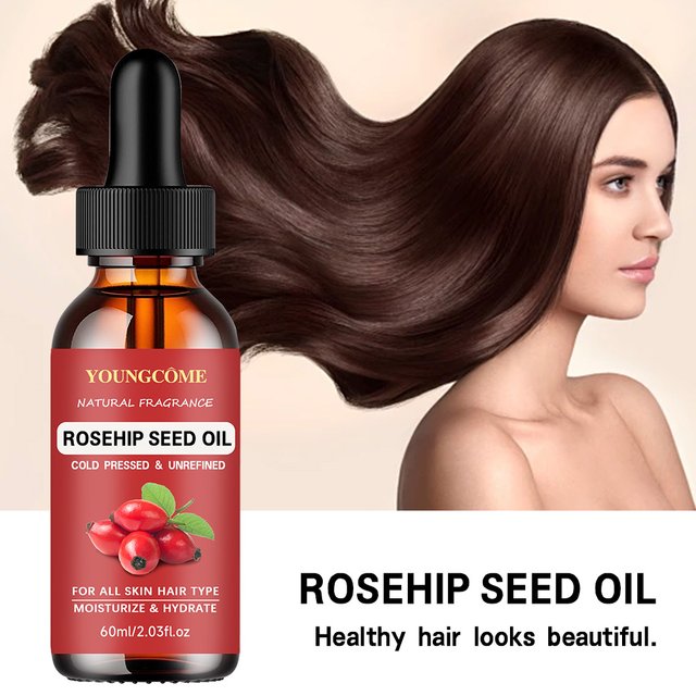 YOUNGCOME Cosmetics Rosehip Oil for Face & Softer Glowing Skin, Rosehip Seed Face Oil for Facial & Gua Sha Massage&Hair Care