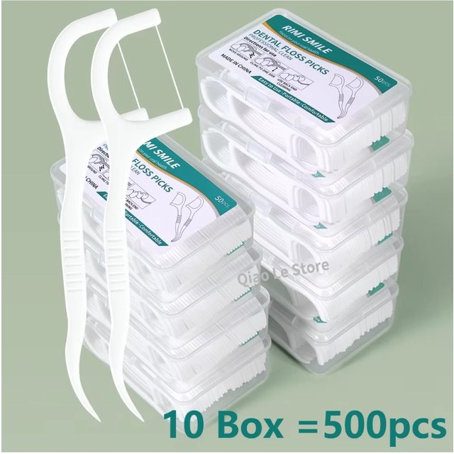 1/2/3/4/5/10/12/20Box Dental Floss Sticks Oral Care Tools Oral Care Dental Floss Holder Toothpick Set Cleaning Teeth C607