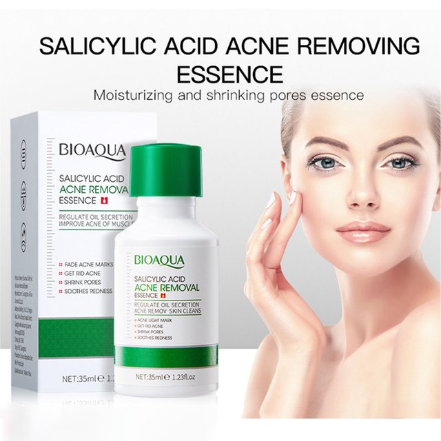BIOAQUA Salicylic Acid Acne Removing Face Serum Moisturizing Repairing Anti Wrinkle Acne Removal Facial Essence Skin Care