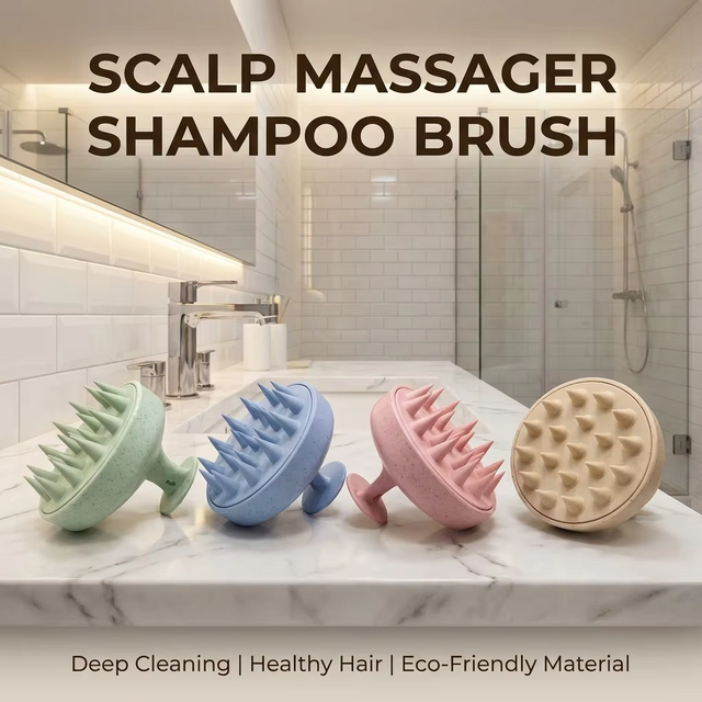 Silicone Shampoo Brush Air Cushion Hair Comb Therapy Massage Comb Plastic Comb for Scalp Massage and Hair Care