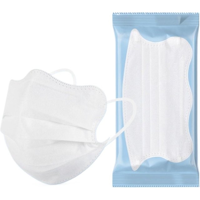50pcs Butterfly Shaped Design Disposable Face Mask Breathable 3layer Morandi Color Protective Face Cover V-face Anti Dust Mask