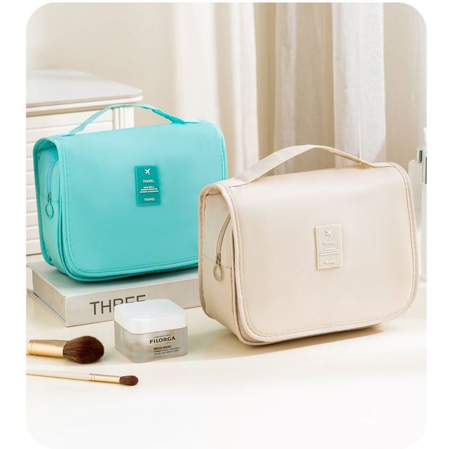 Portable Hook Toilet Bag Multi Functional Travel Waterproof Wear Resistant Multi Layer Storage Large Capacity Makeup Bag