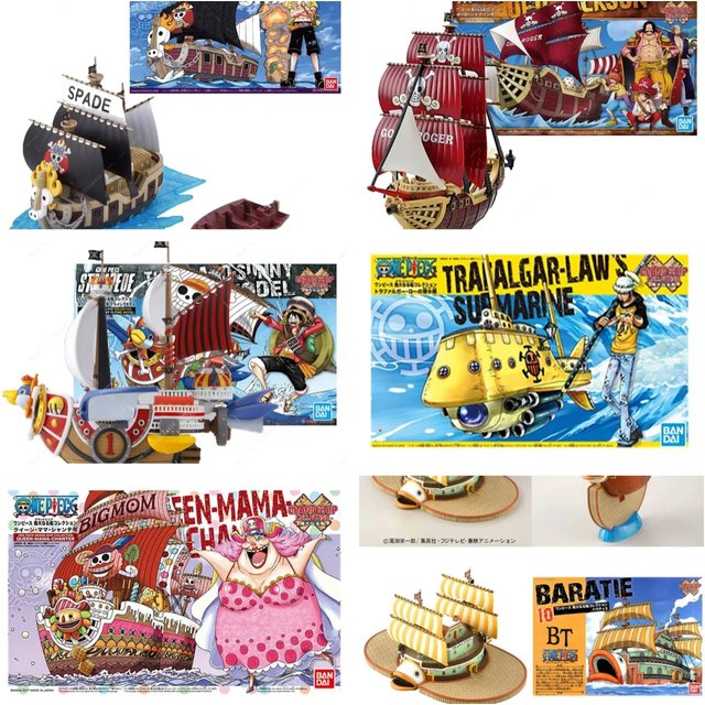 Bandai véritable une pièce bateau Pirate joyeux mille ensoleillé Enel arche tiges vent Granma parfum Yuda Grand navire assemblage modèle jouet