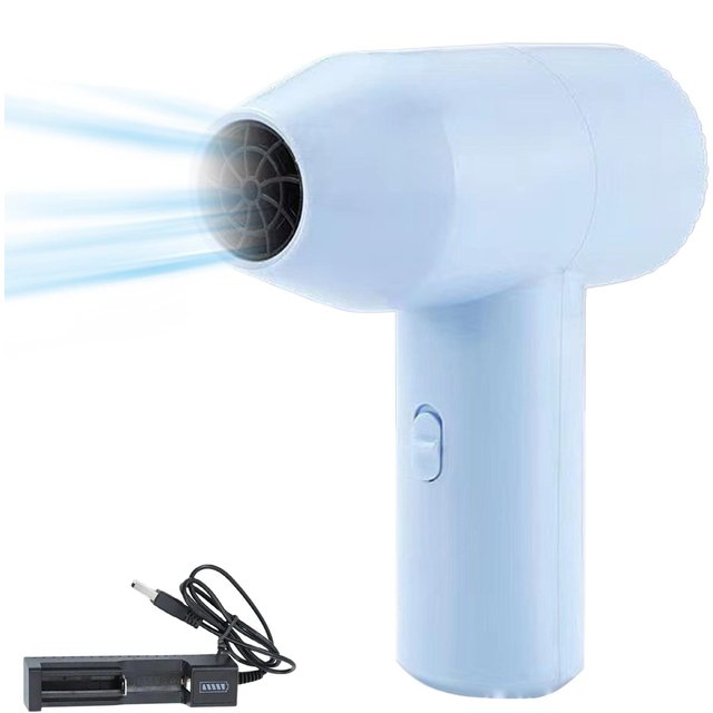 Cordless Lightweight Fast Drying Low Noise Hair Dryer Hot/Cold Air Rechargeable Travel Blow Dryer for Camping Artists Students