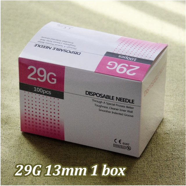 29g Needle 13mm Disposable Needle Individually Packaged Sterile Steel Tip Needle Painless Beauty Tools
