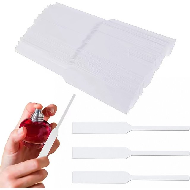 100-500PCS White Perfume Tester Strips Minimalist Design Portable Fragrance Test Blotter Paper Boutique Florist Retail Shops ZYF
