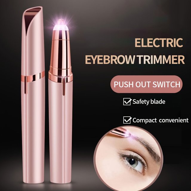 Eyebrow Trimmer for women, Battery Eyebrow Hair Remover, Painless Electric Razor,Eye Brow and Face Epilator Hair Removal