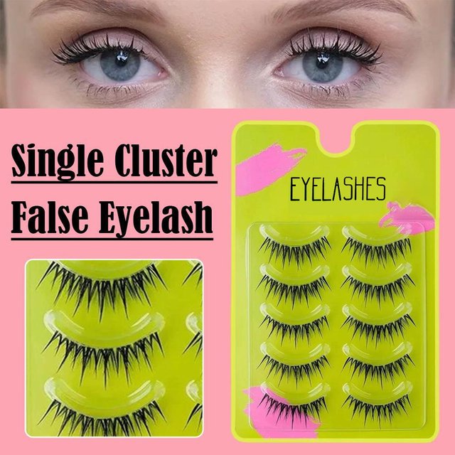 False Wimpers Extension Natural Cluster Lashes Soft Wispy Cat's eyes Volume voor Party Wispy Strip False Wimpers Make-up