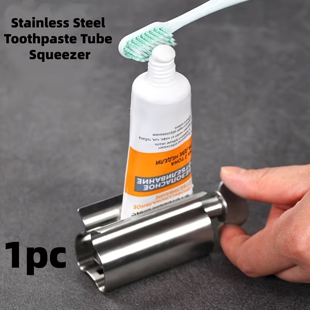 Bathroom Accessories Toothpaste Squeezer Tube Roller Stainless Steel Wringer Roller Rotate Dispenser for Ointments Cosmetics