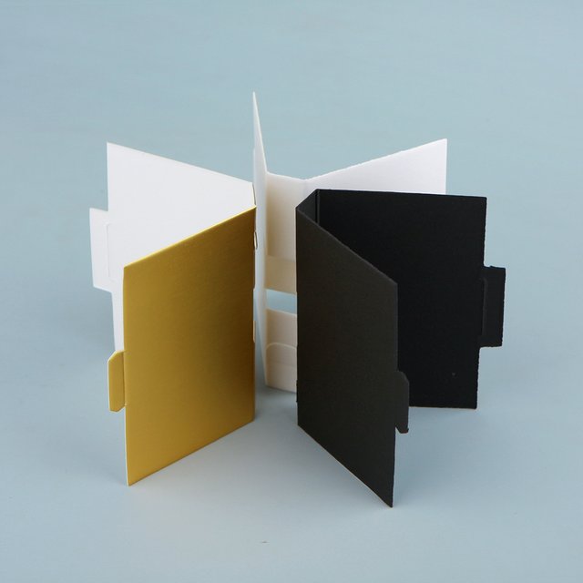 Emballage de cartes en papier simples or-blanc-noir, 100/200 pièces, pour bouteilles de parfum, bouteille non incluse, carte en papier vide