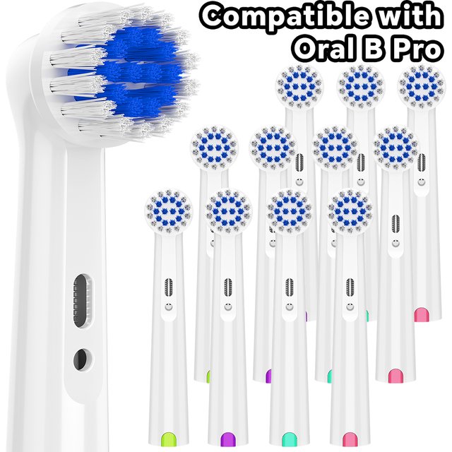 Pack of 4/12/20 Soft Replacement Brush Heads, Toothbrush Head Compatible with Oral B Electric Toothbrush, for Pro 1000 100 1500