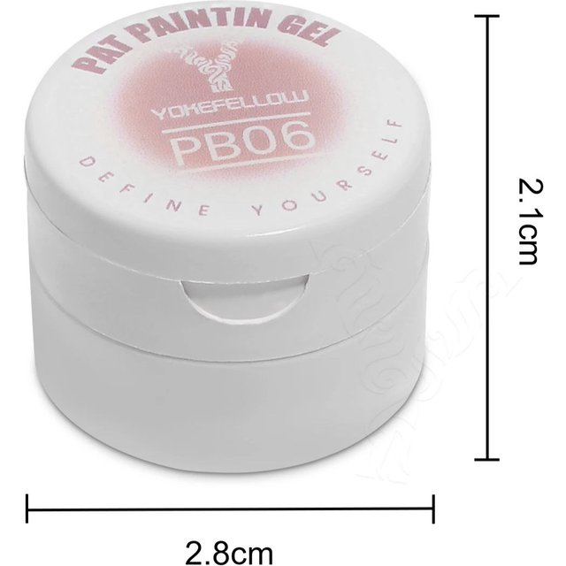 Original YOKEFELLOW TPO HEMA Free Pat Printing Gel Nail Polish 6 Colors Patting Gel Ombre French Nail Cushion Pat Gradient Gel