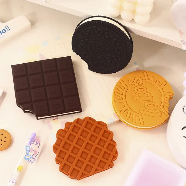 Carnet de chocolat créatif Mini parfum de fraise mignon plié biscuit poche Note déballage cadeau de