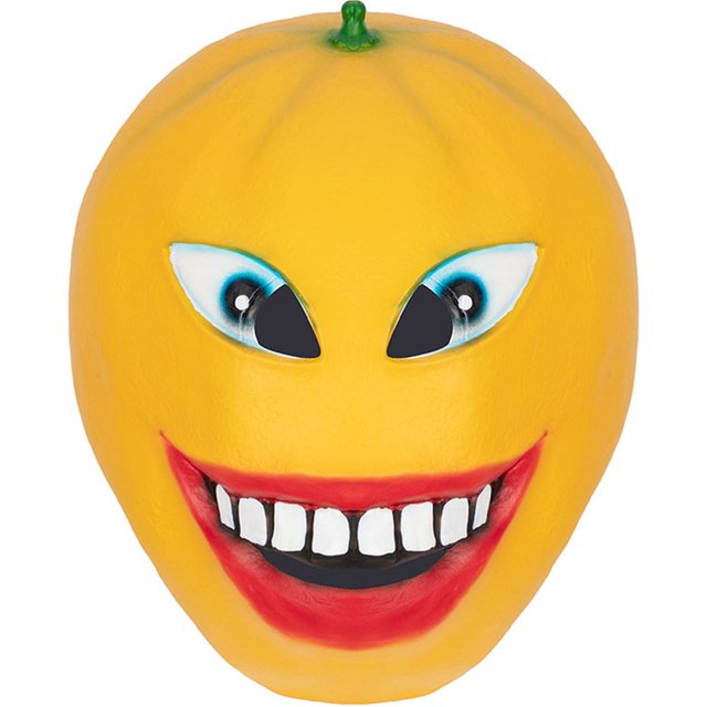 Fruit Creative Mask Orange Headgear - Suitable for cosplay, carnival, make-up performance props, etc. Latex Material
