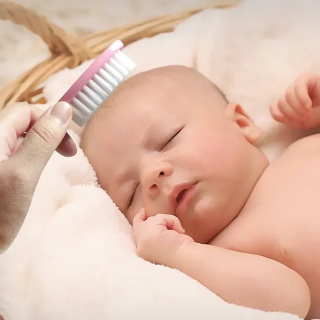 Baby Hairbrush Comb Portable Newborn Infant Toddlers Soft Hair Brush Head Massager Comb Set Baby Kid Hair Care Supplies