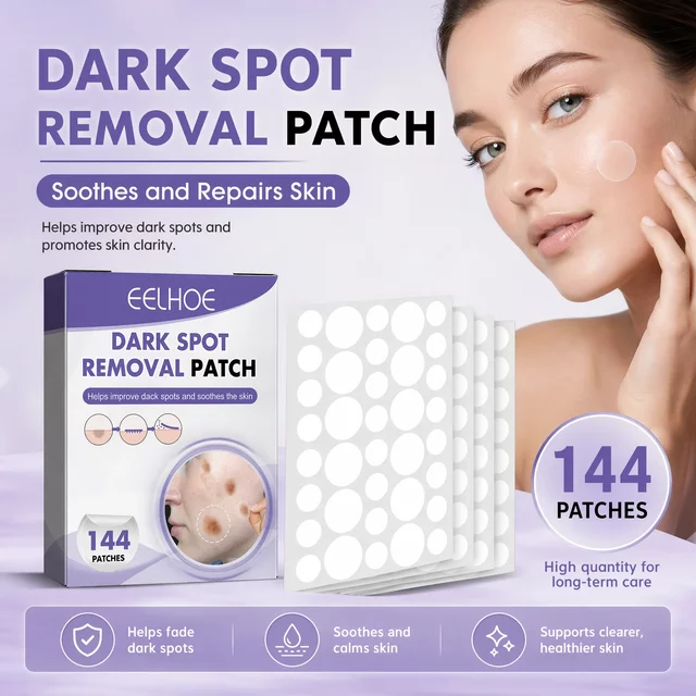 Face Dark Spot Remover Patches, Invisible Acne Pimple Concealer, Brightening Lightening Melasma & Spots Marks Corrector Patches