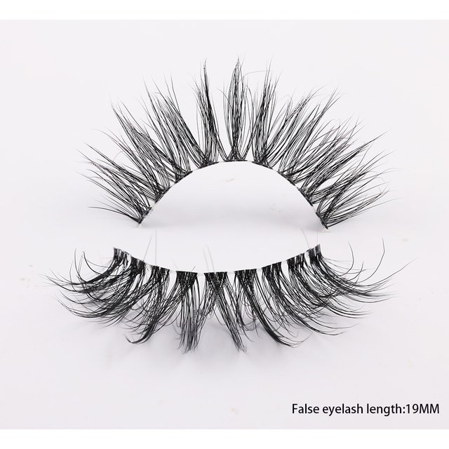 3D Mink Lashes transparent band False Eyelashes Natural Fake Eyelash Anime Winged Clear Band Lashes Manga Lashes Makeup