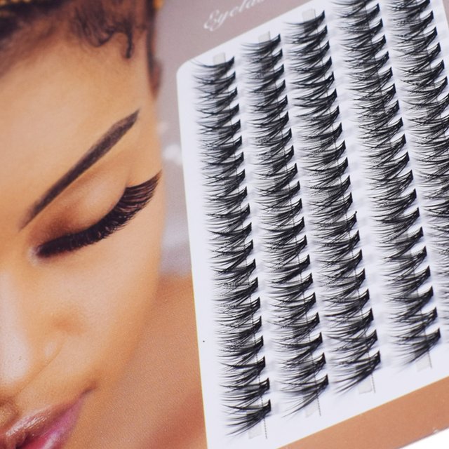 100Pcs Professional Makeup Individual Cluster EyeLashes Grafting False Eyelashes eyelash extension individual lash bunch