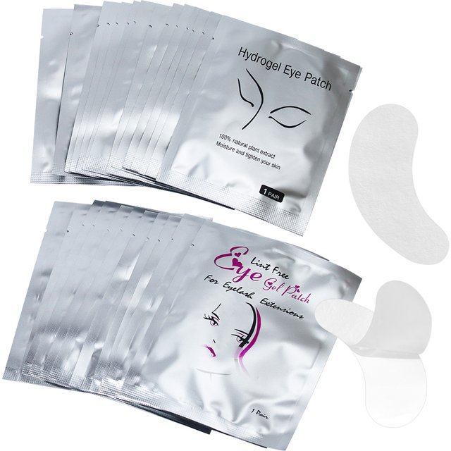 50/100 Pairs Eyelash Pad Gel Patch Under Eye Gel Pads Eyelash Extension Paper Patches Eye Tips Sticker Wraps Make Up Tools