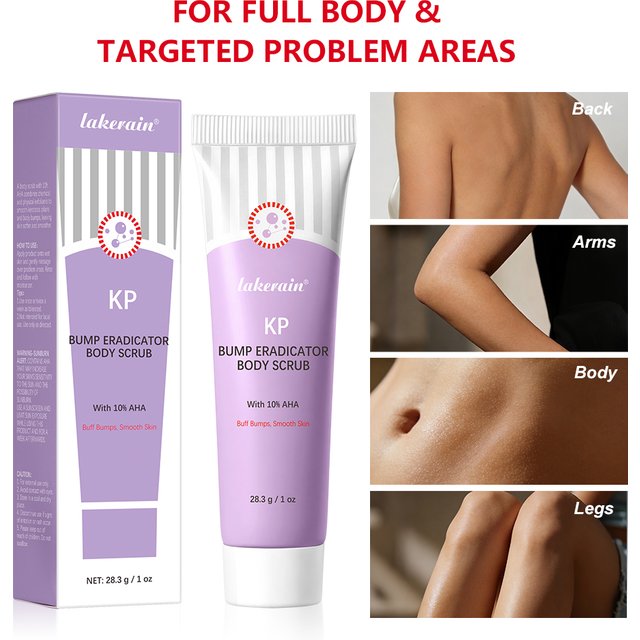 KP Bump Eraser Body Scrub Keratosis Pilaris Skin Exfoliator Helps Reduce Chicken Bumps Exfoliate to Reduce Dullness Skin Care