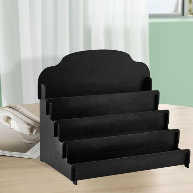 Greeting Card Display Stand Wooden Desktop Business Card Storage Holder Poster Organizer for Photo Desktop Cosmetic Postcards