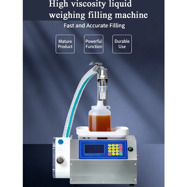 PBOBP Wholesale Bottle Liquid Water Honey Oil Cosmetic Sauce Mascara Lip Gloss Jam Paste Piston Pump Pneumatic Filling Machine