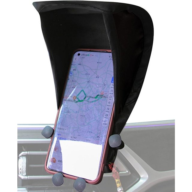 Car Cell Phone Sunscreen Sunshield Phone Umbrella Sun Shade For Motorcycle Bike Car Anti-scald UV-resistant Accessories