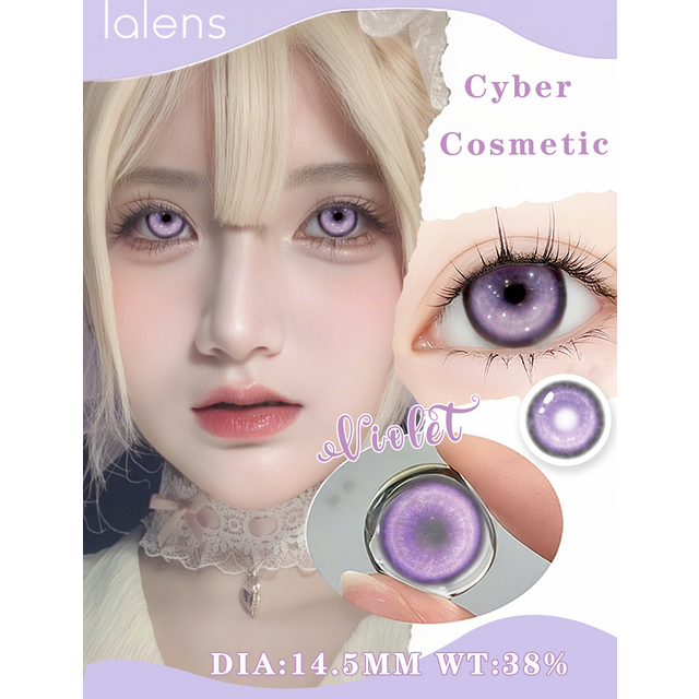 VISUASHOW 14.5mm Anime Cosplay Colored Contact Lenses Half‑Yearly Cosmetic Lenses for Halloween Costume Character Eye Makeup