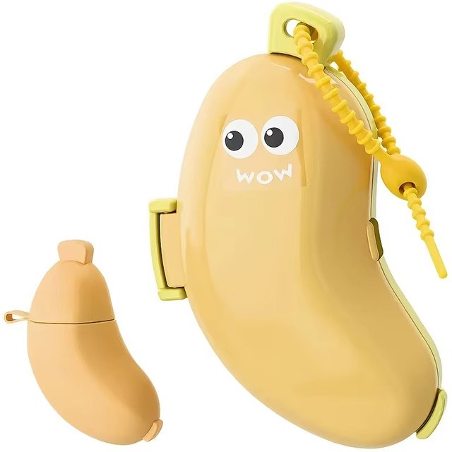 1pc Banana Portable Toothbrush Travel Case Compact Design Dust-Proof and Bacteria-Resistant Protects Bristles