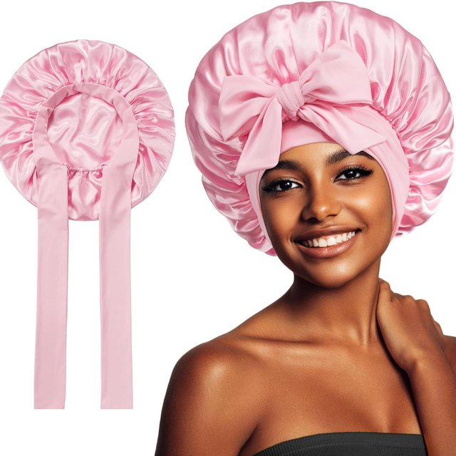 Chapeau De couchage femmes Satin solide nuit Bonnet De sommeil soins capillaires Bonnet Bonnet De