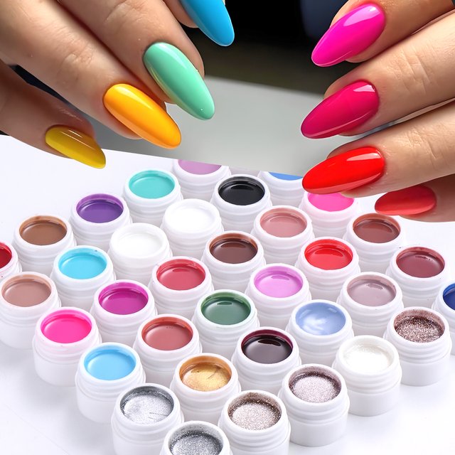 36 Farben Helle Malerei Solide Nagellack Gel Nude Glänzende Farbe Lack Semi Permanent 8 ml UV Lack Maniküre DIY Dekor Set