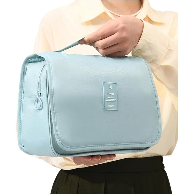 Travel Makeup Bag Waterproof Toiletries Organizer High Quality Women Neceser Bathroom Hook Wash Pouch Hook Storage Bag