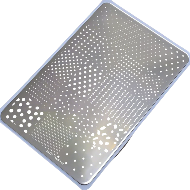 Nail Art Stamping Plate, Stamping Steel Plate for Beginners, No-Hand-Painting Nail Decoration Template, Mini Small Dot Retro French Polka Dot Floral Pattern Nail Decoration Design, Nail Polish Mold,