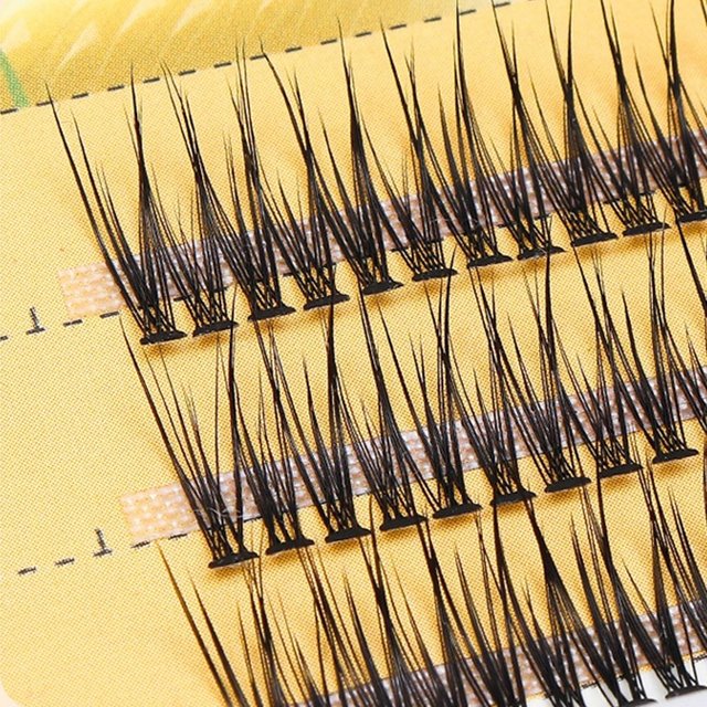 Eye Makeup Tool Swallow Tail Individual Lashes Natural C Curl Clusters Lashes Mink Soft False Lashes Eye Extension