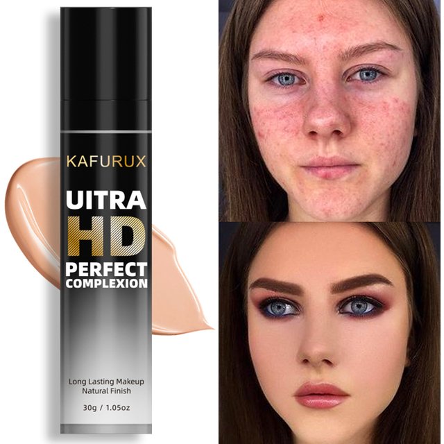 8-Color Face Foundation Cream Oil-Control Matte Concealer Waterproof Liquid Full Coverage Nude Base Professional Makeup Products
