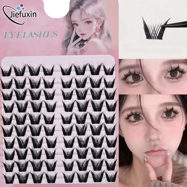 10 Rows DIY at Home Individual Lashes Natural Makeup Eyelashes Cluster Lash Extension Easy Application for a Flawless Look
