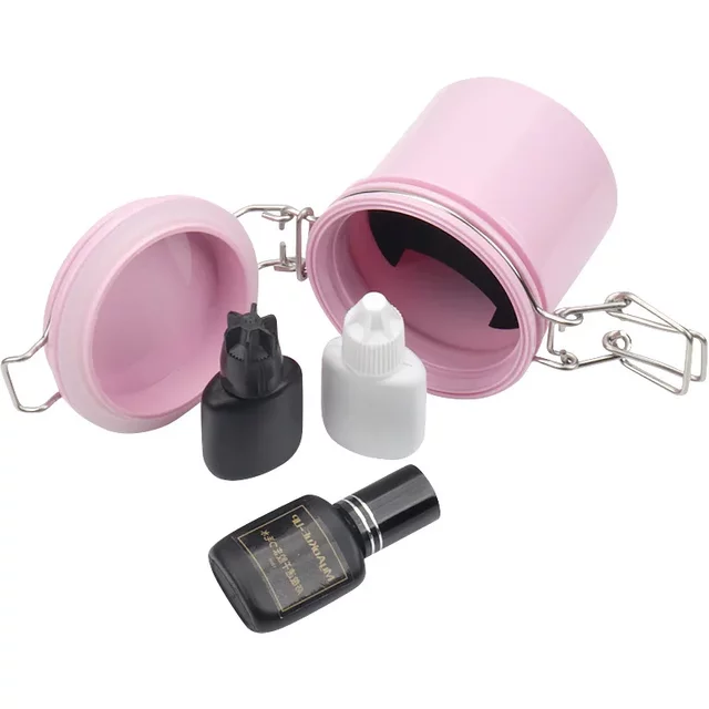 Eyelash Extension Adhesive Stand Storage Jar Grafting Lashes Women Makeup Tools Eyelash Glue Storage Tank Container Individual