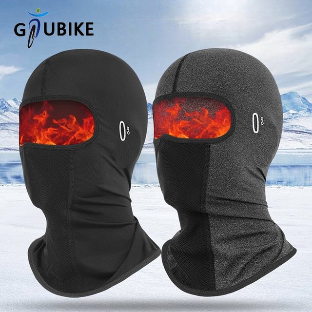 GTUBIKE hiver thermique cyclisme masque facial cagoule couvre-tête coupe-vent moto casque doublure thermique chaud extérieur chapeaux