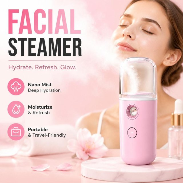 USB Mist Facial Sprayer Humidifier Rechargeable Nebulizer Face Steamer Moisturizing Beauty Instruments Face Skin Care Tools