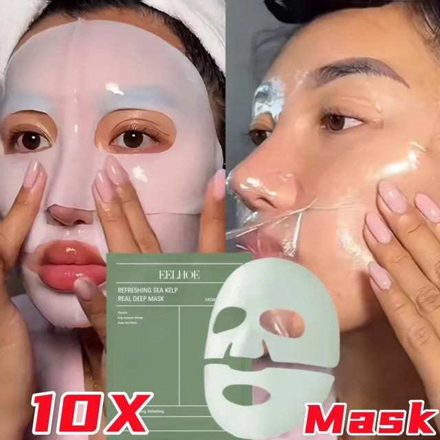 Masque facial au collagène Bio, Anti-rides, estompe, lifting des ridules, peau ferme, Anti-âge,