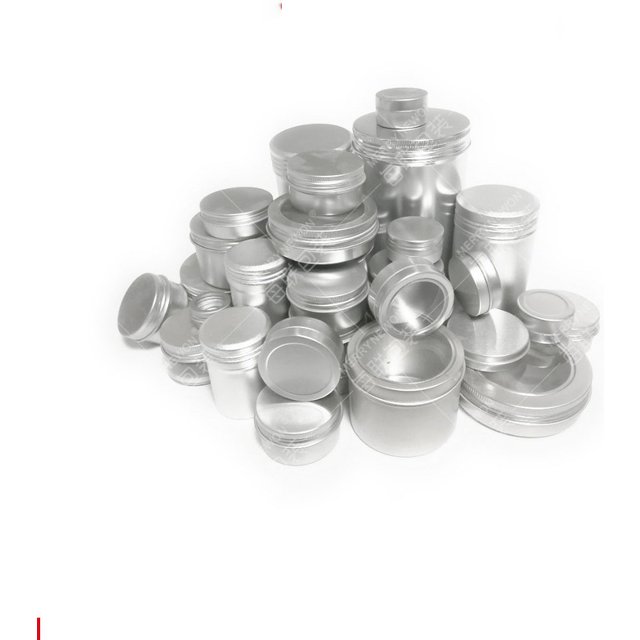 80PCS 5ml-60ml Aluminum Tin Jars 5g 10g 15g 20g 30g 50g 60g Metal Empty Cosmetic Face Care Eye Cream Lip Balm Gloss Packaging