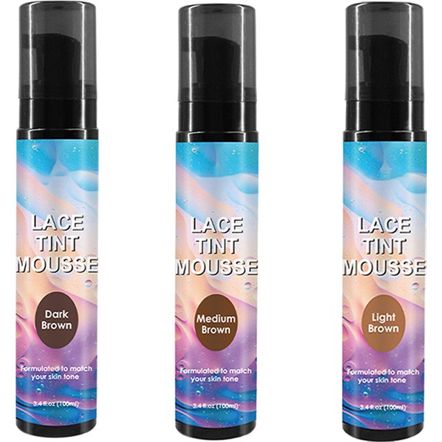 100Ml Lace Tint Mousse Medium Brown Concealer For Lace Wigs Toupees And Hair Pieces Waterproof Lace Tint Spray For Lace Wig